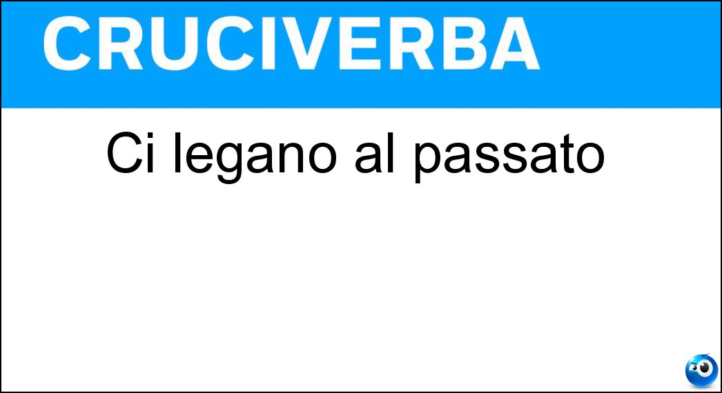 Ci legano al passato Soluzione Cruciverba: Ci legano al passato - Risposta Ricordi