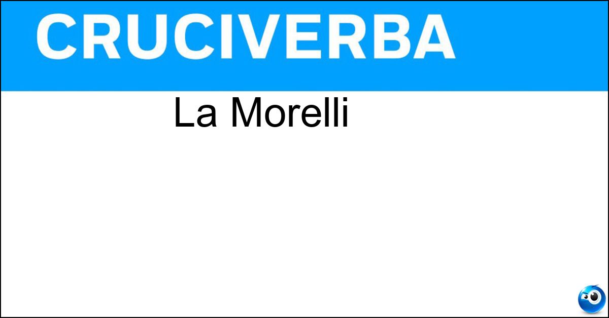 Soluzione La Morelli - Rina