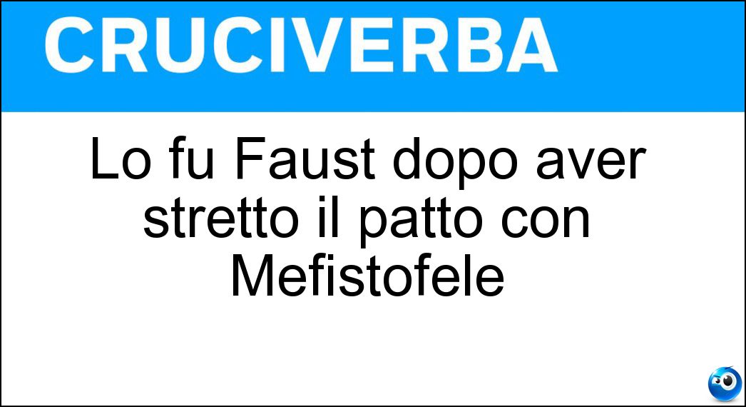 faust dopo