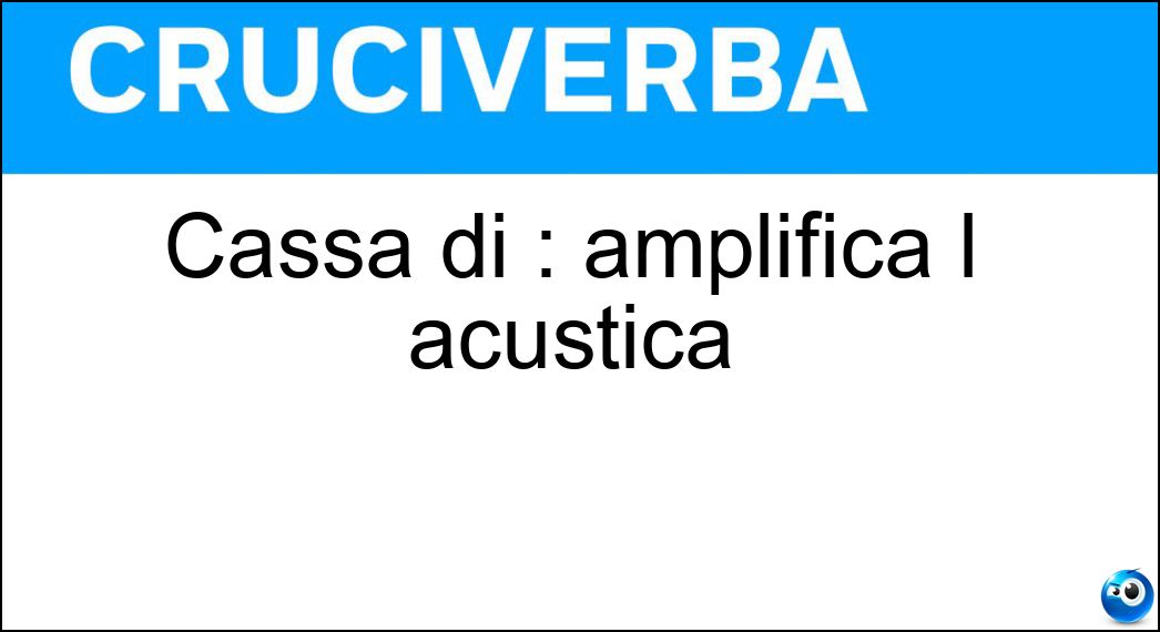 cassa amplifica