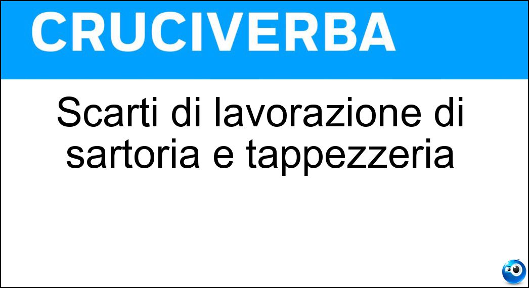 scarti lavorazione