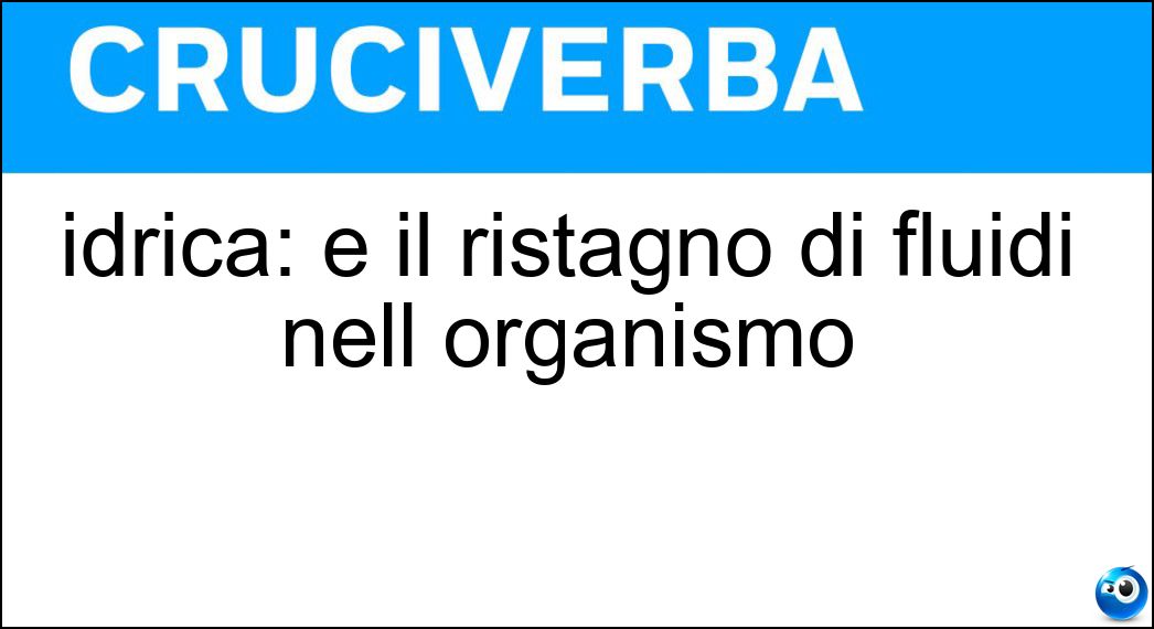 idrica ristagno