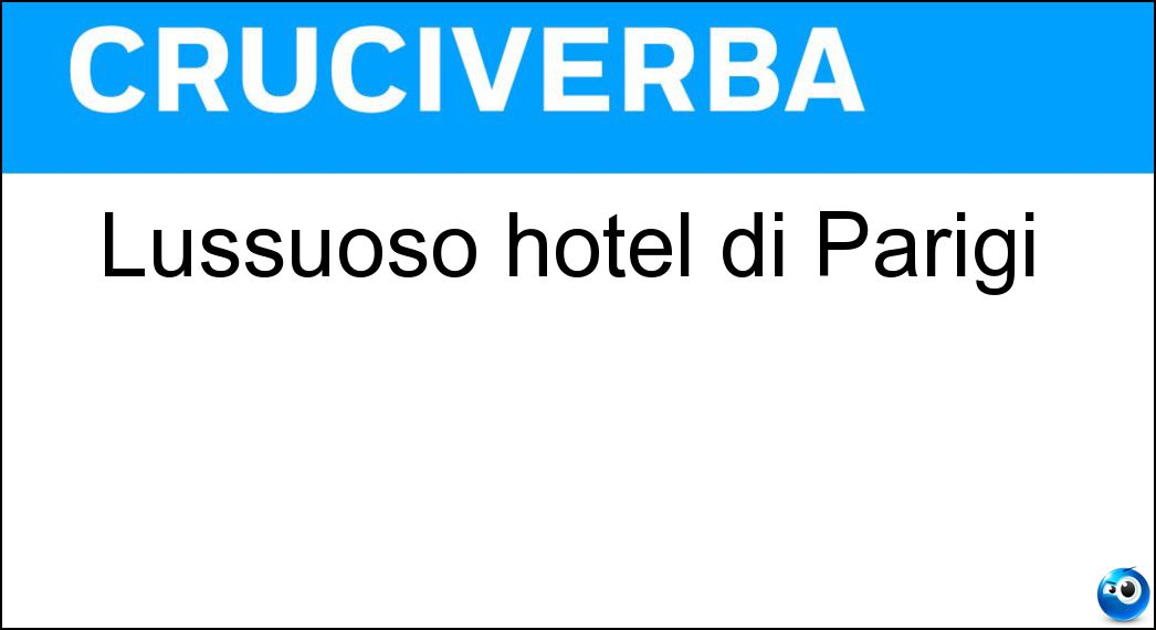 Lussuoso hotel di Parigi Soluzione Lussuoso hotel di Parigi - Ritz