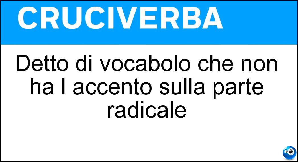 detto vocabolo