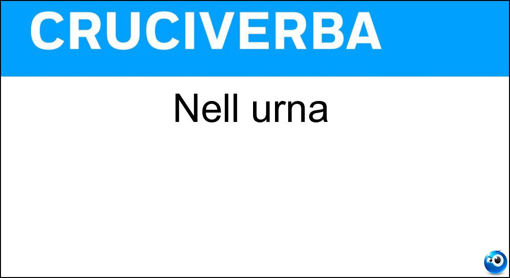 Nell urna Soluzione Nell urna - Rn