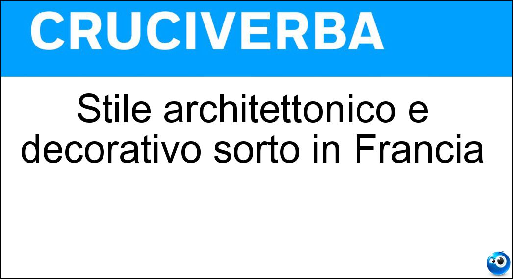 stile architettonico