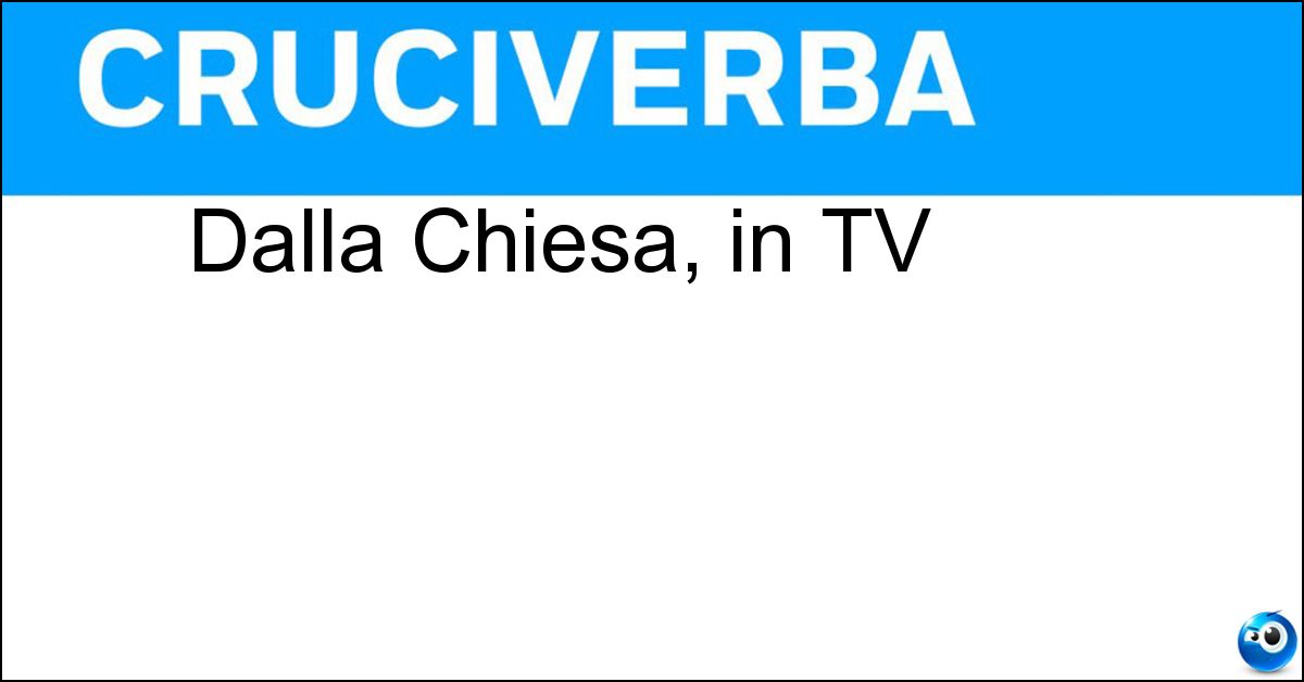 Soluzione Dalla Chiesa, in TV - Rota