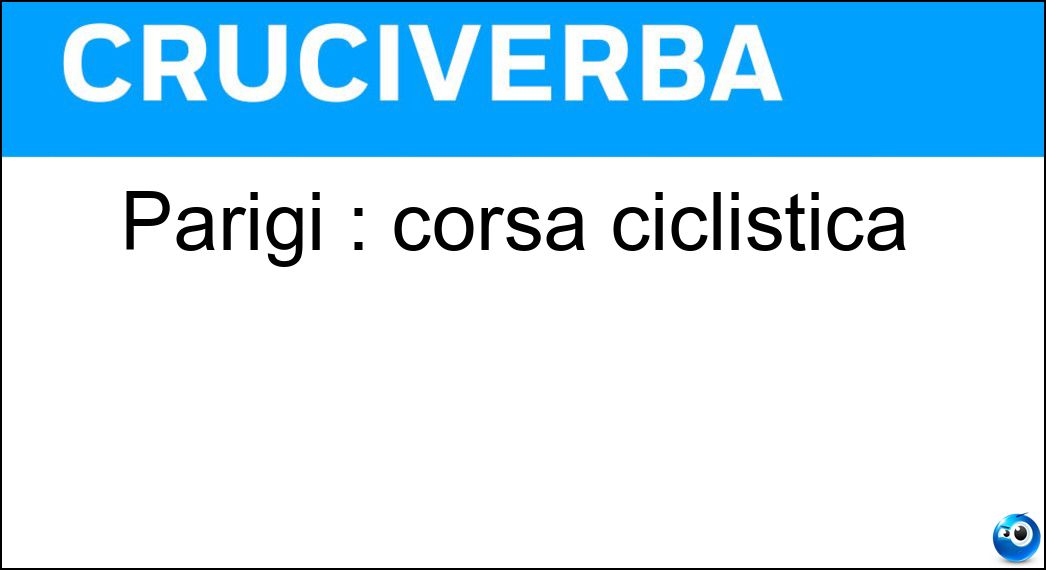 Parigi : corsa ciclistica