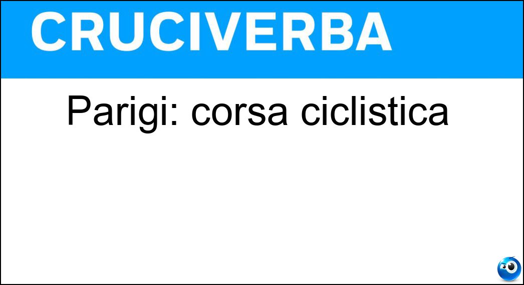 Parigi: corsa ciclistica