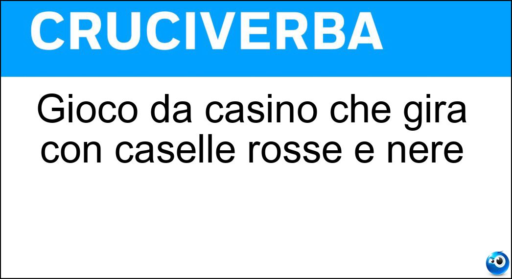 Gioco da casinò che gira con caselle rosse e nere Soluzione Gioco da casinò che gira con caselle rosse e nere - Roulette