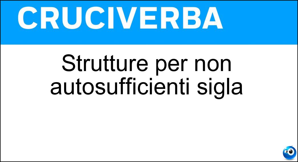 strutture autosufficienti