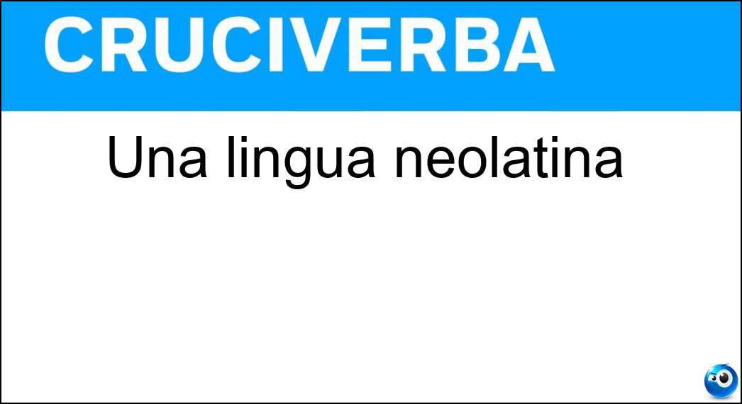 Una lingua neolatina Soluzione Cruciverba: Una lingua neolatina - Risposta Rumeno