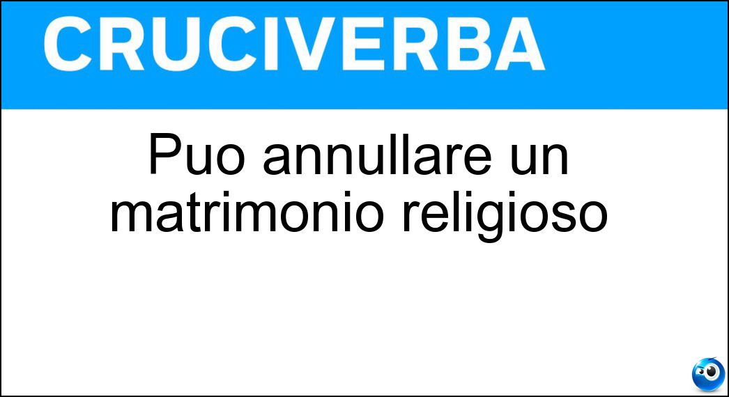 annullare matrimonio