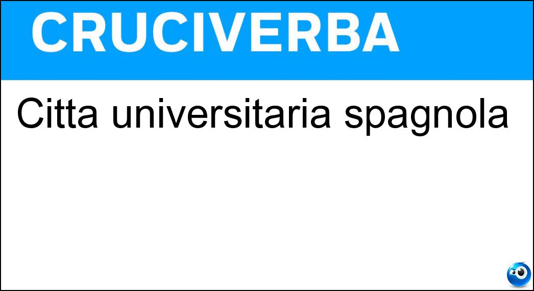 città universitaria