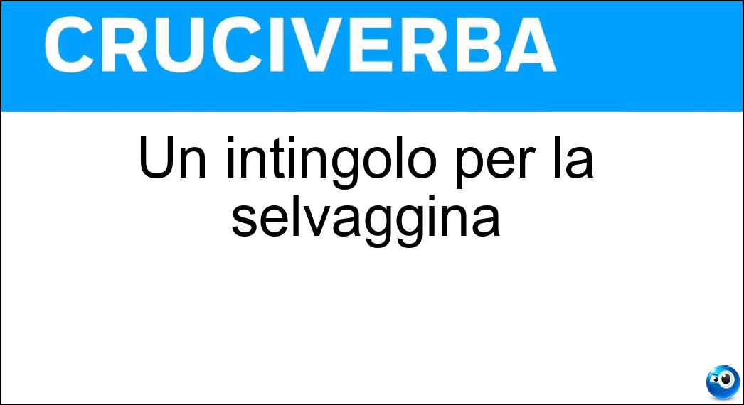 Un intingolo per la selvaggina