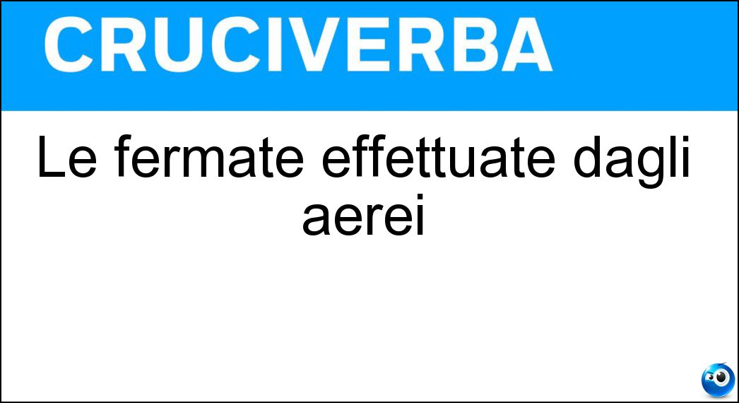 fermate effettuate