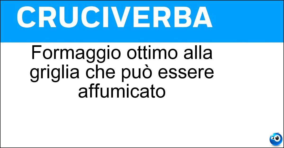 Soluzione Formaggio ottimo alla griglia che può essere affumicato - Scamorza