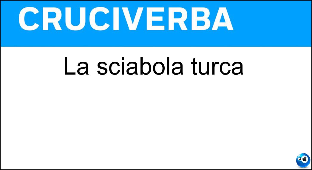 sciabola turca