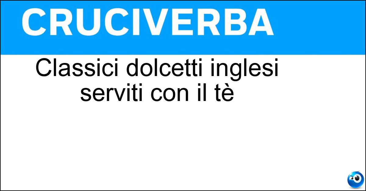 Classici dolcetti inglesi serviti con il tè Classici dolcetti inglesi serviti con il tè