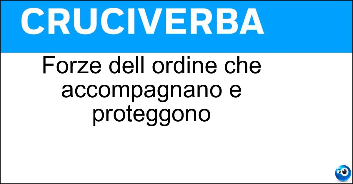 Soluzione Forze dell ordine che accompagnano e proteggono - Scorta