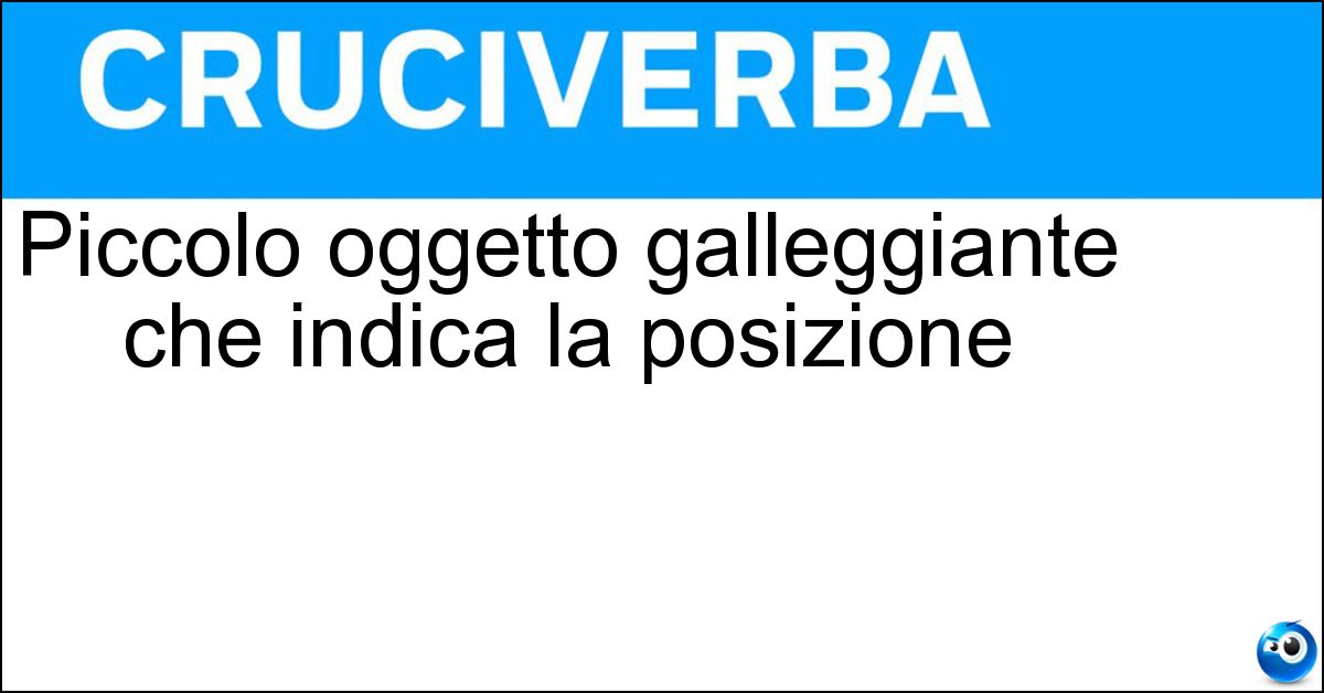 Soluzione Piccolo oggetto galleggiante che indica la posizione - Segnasub