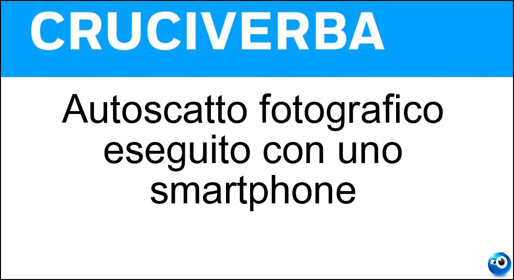 autoscatto fotografico