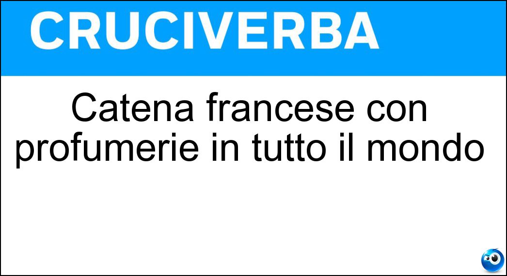 Catena francese con profumerie in tutto il mondo Soluzione Catena francese con profumerie in tutto il mondo - Sephora