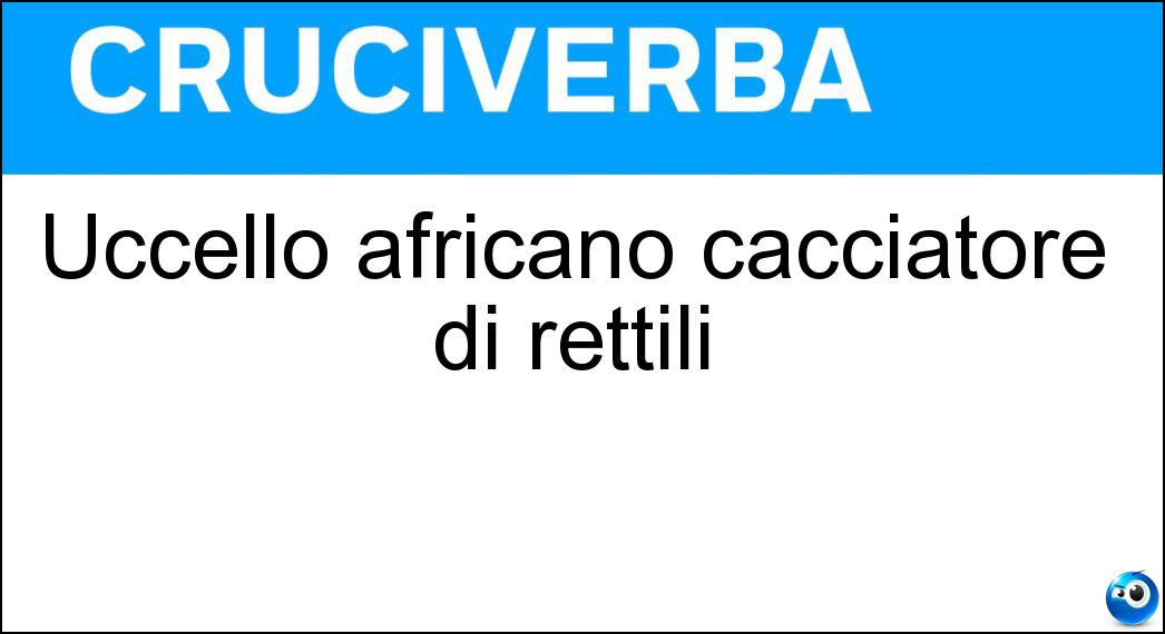 uccello africano