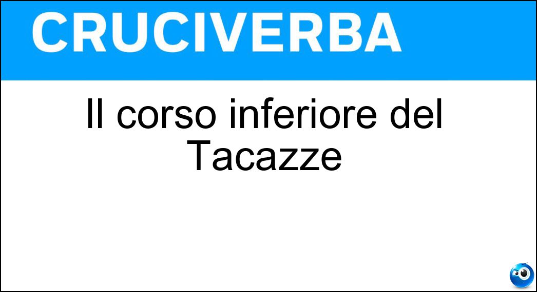 Il corso inferiore del Tacazzè