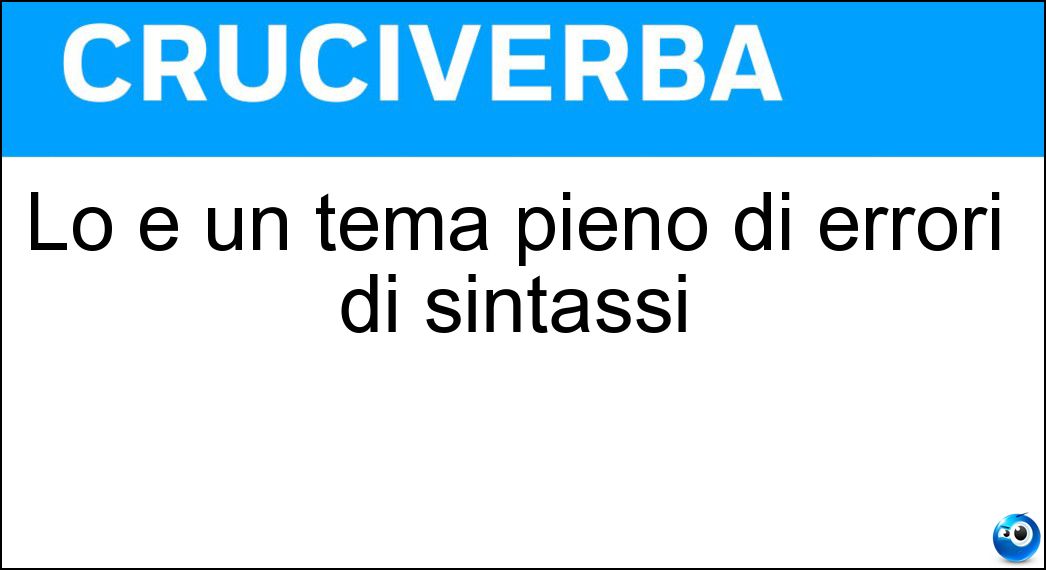 Definizione Cruciverba: Farla vuole dire andare avanti e indietro