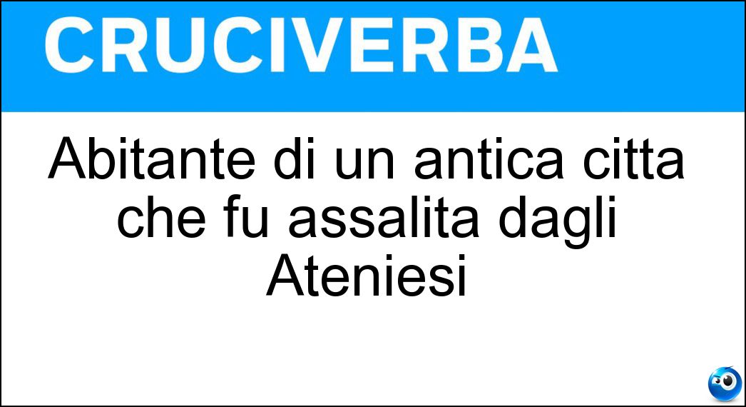 abitante antica