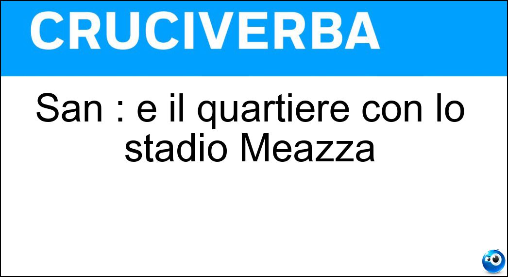 quartiere stadio