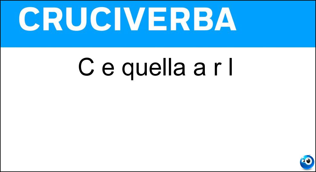 C è quella a r l Soluzione C è quella a r l - Soc
