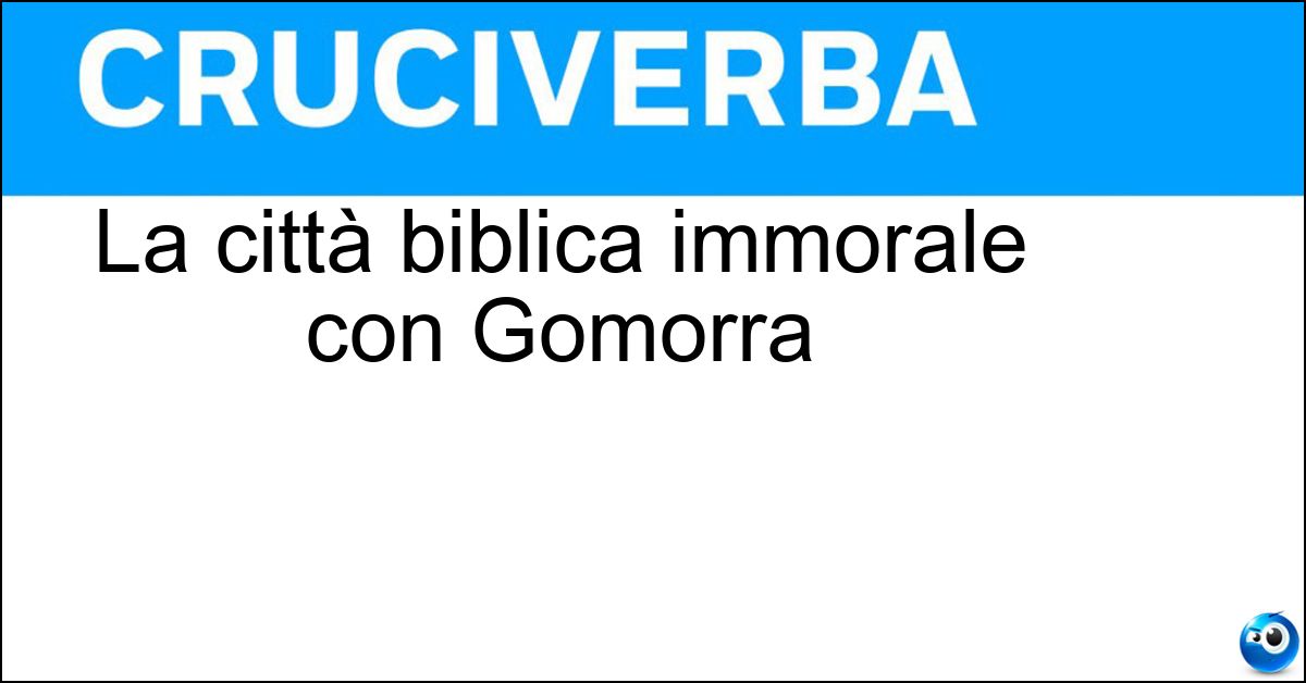 La città biblica immorale con Gomorra Soluzione La città biblica immorale con Gomorra - Sodoma