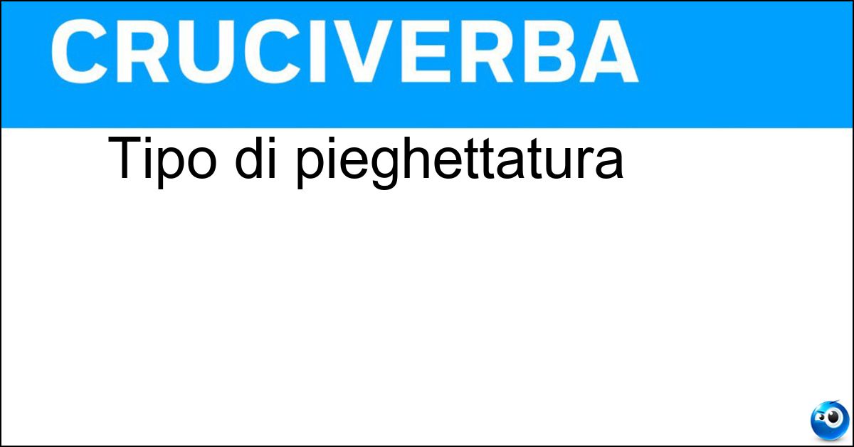 Tipo di pieghettatura Soluzione Tipo di pieghettatura - Soleil