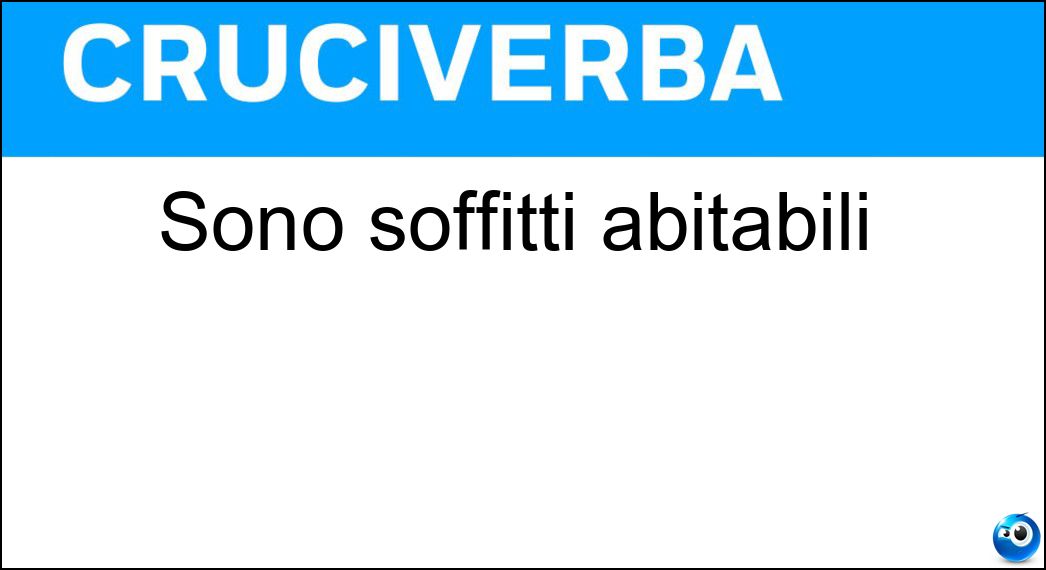 Sono soffitti abitabili Soluzione Sono soffitti abitabili - Soppalchi