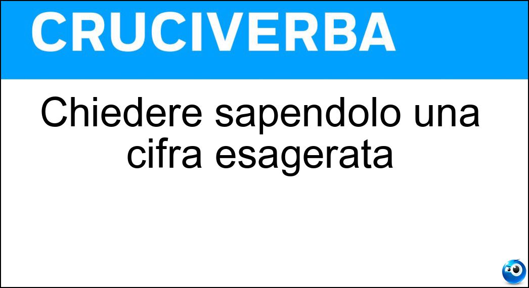 chiedere sapendolo