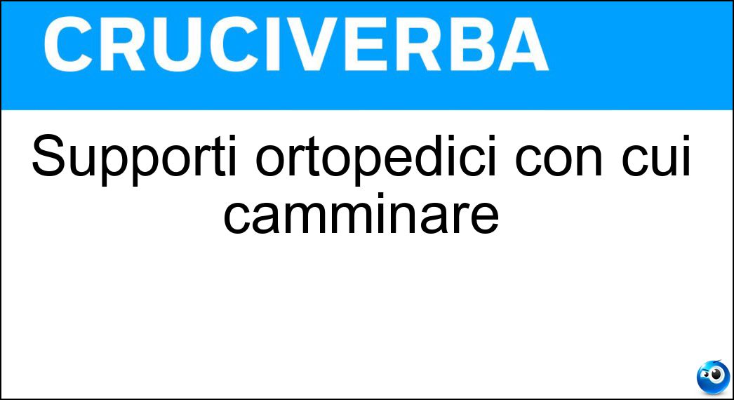 Supporti ortopedici con cui camminare Soluzione Supporti ortopedici con cui camminare - Stampelle