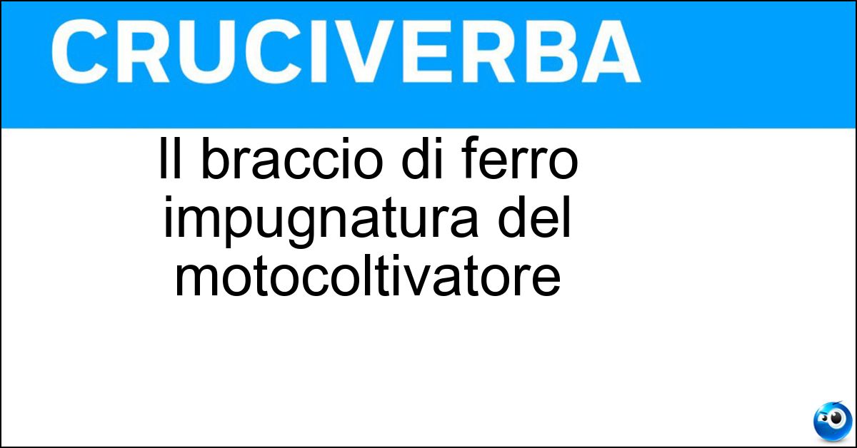 Il braccio di ferro impugnatura del motocoltivatore Soluzione Il braccio di ferro impugnatura del motocoltivatore - Stegola