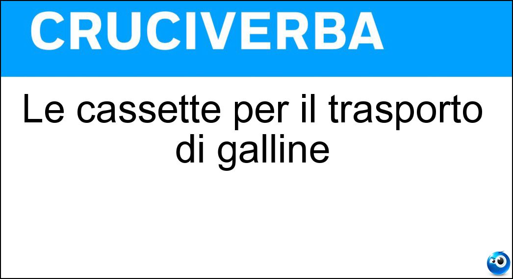 Le cassette per il trasporto di galline Soluzione Le cassette per il trasporto di galline - Stie