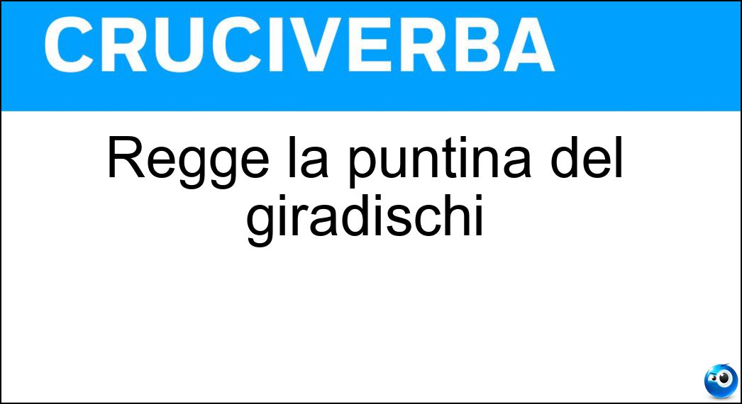 Regge la puntina del giradischi Soluzione Regge la puntina del giradischi - Stilo
