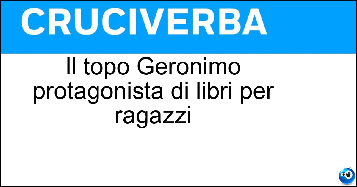 Il topo Geronimo protagonista di libri per ragazzi Soluzione Il topo Geronimo protagonista di libri per ragazzi - Stilton