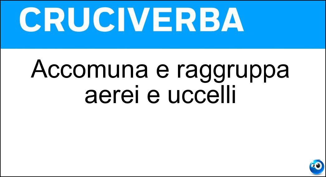 Accomuna e raggruppa aerei e uccelli Soluzione Accomuna e raggruppa aerei e uccelli - Stormo