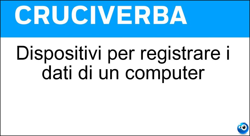 dispositivi registrare