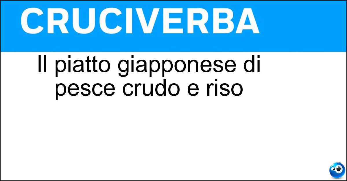 Il piatto giapponese di pesce crudo e riso Soluzione Il piatto giapponese di pesce crudo e riso - Sushi