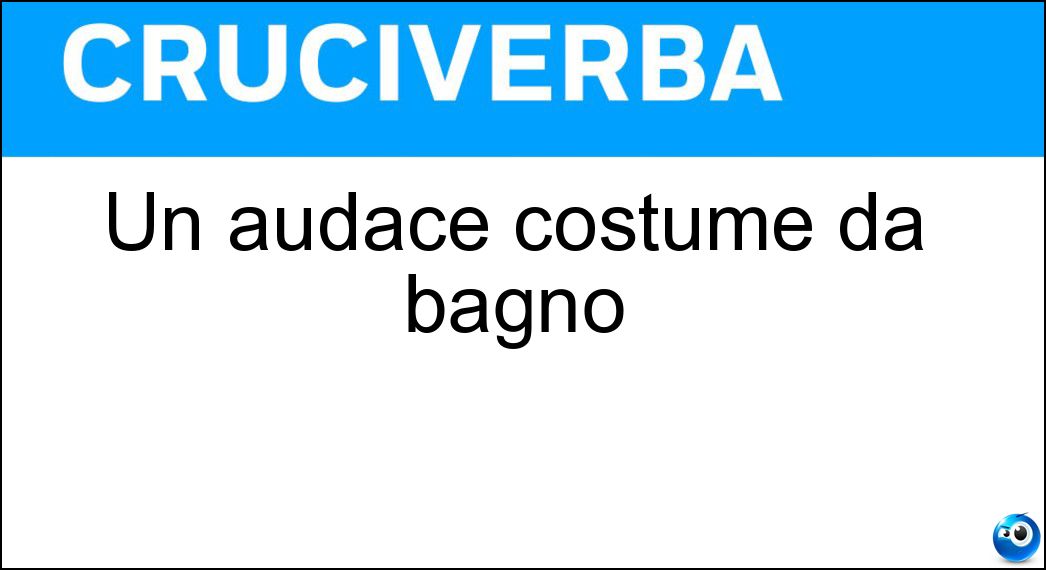 audace costume