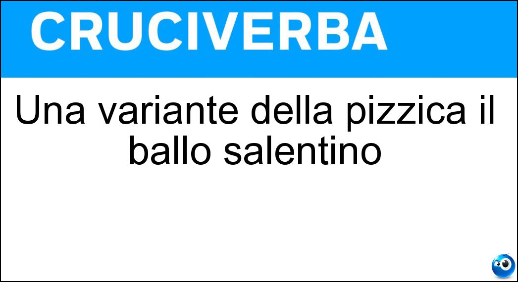 Una variante della pizzica il ballo salentino