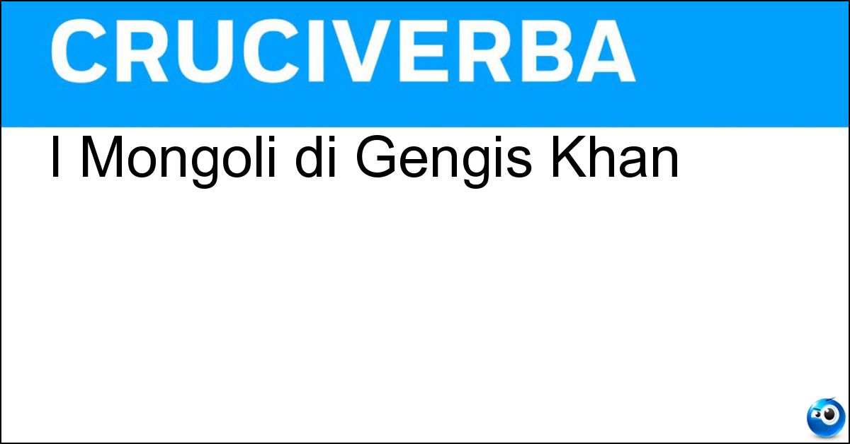 Soluzione I Mongoli di Gengis Khan - Tartari