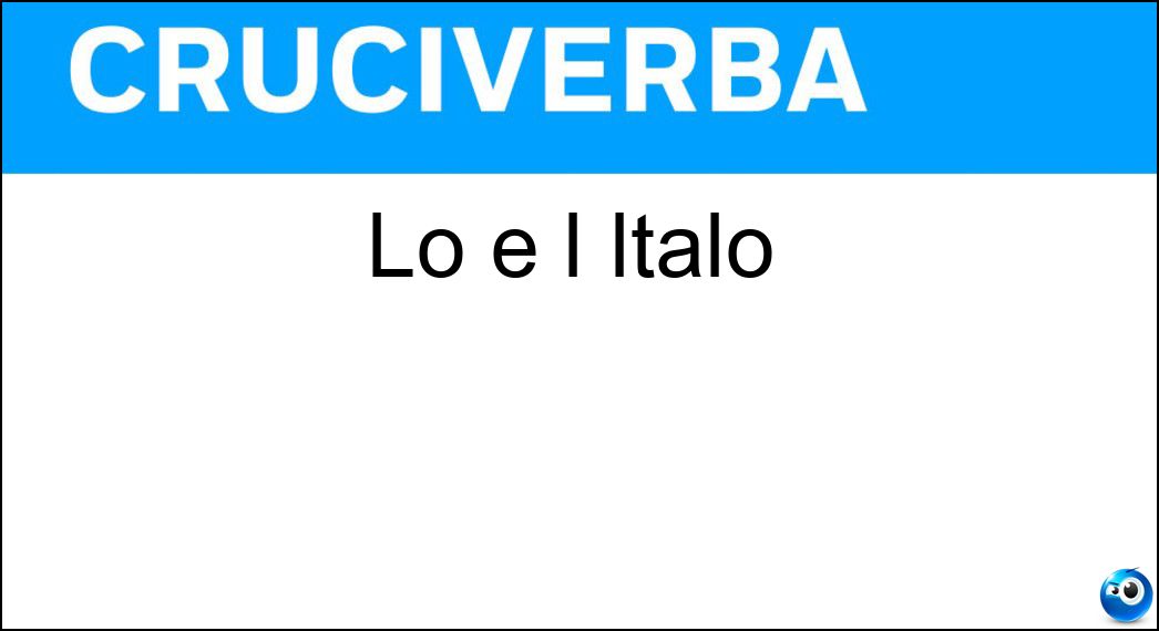 Lo è l Italo Soluzione Lo è l Italo - Tav