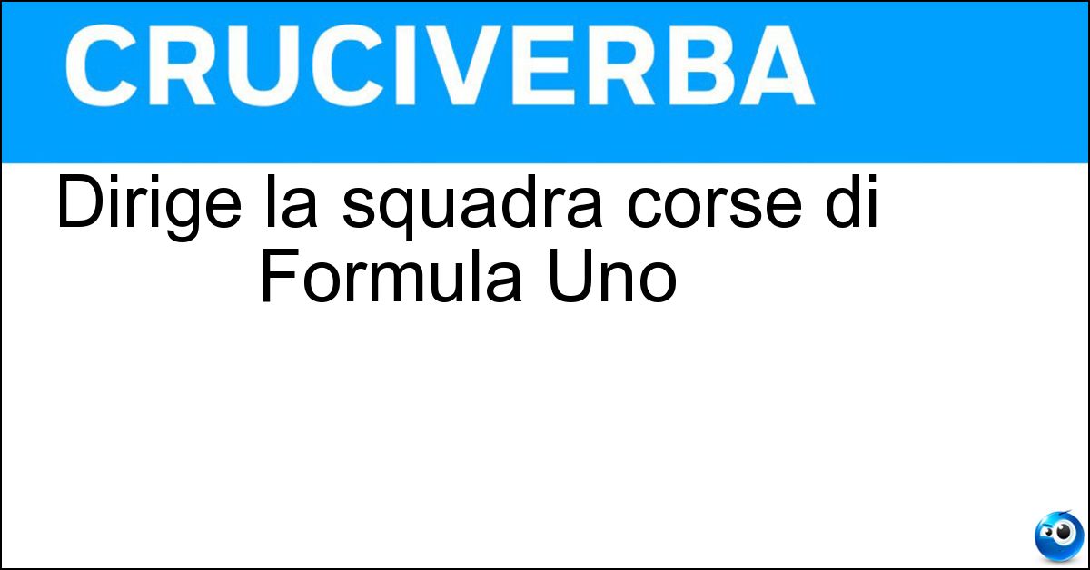 Dirige la squadra corse di Formula Uno Soluzione Dirige la squadra corse di Formula Uno - Team Manager